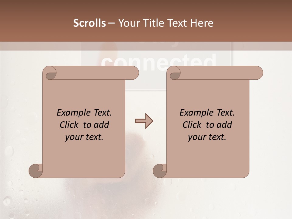Display Hand Concept PowerPoint Template