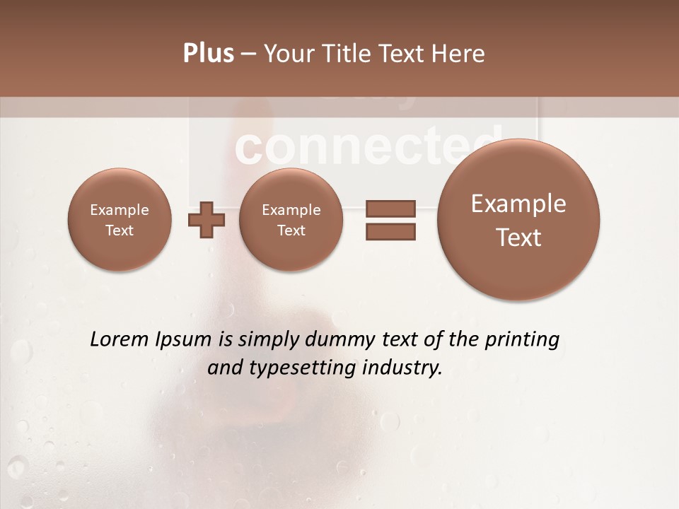 Display Hand Concept PowerPoint Template