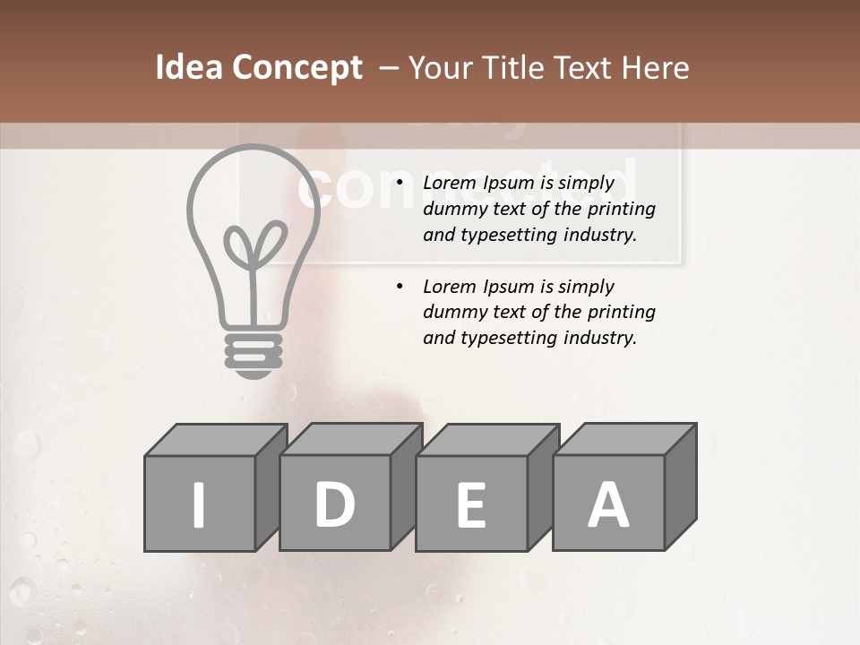 Display Hand Concept PowerPoint Template