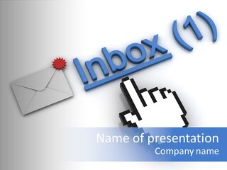 Correspondence Red Website PowerPoint Template