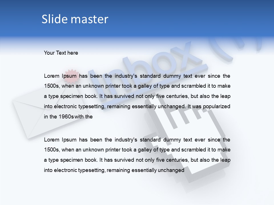 Correspondence Red Website PowerPoint Template