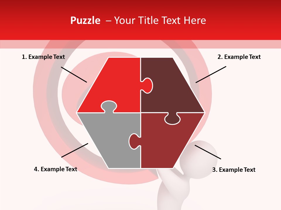Red Model Concept PowerPoint Template