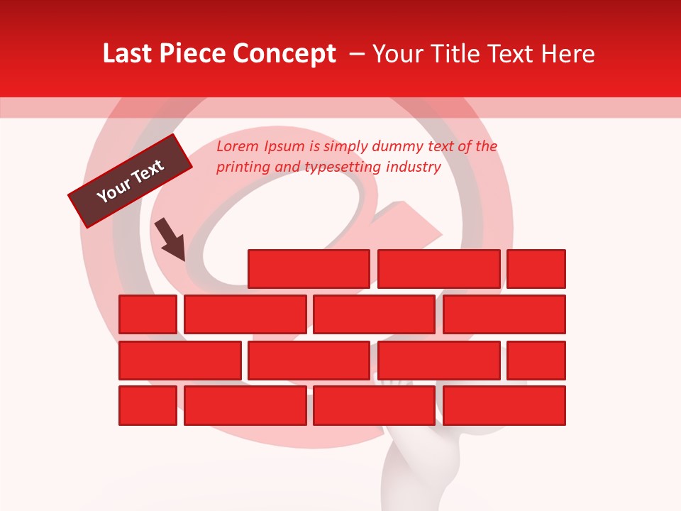Red Model Concept PowerPoint Template