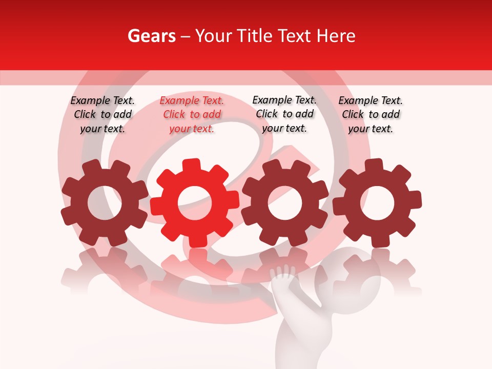 Red Model Concept PowerPoint Template