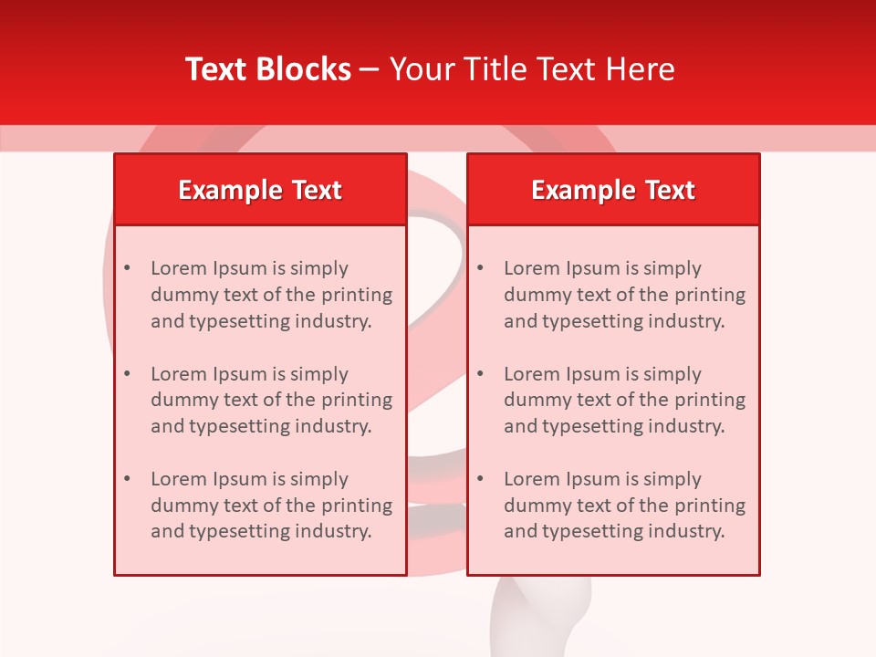Red Model Concept PowerPoint Template