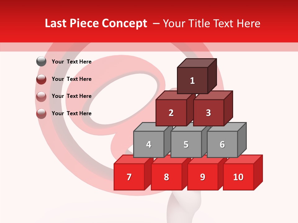 Red Model Concept PowerPoint Template