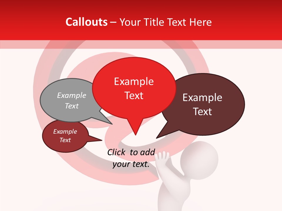 Red Model Concept PowerPoint Template