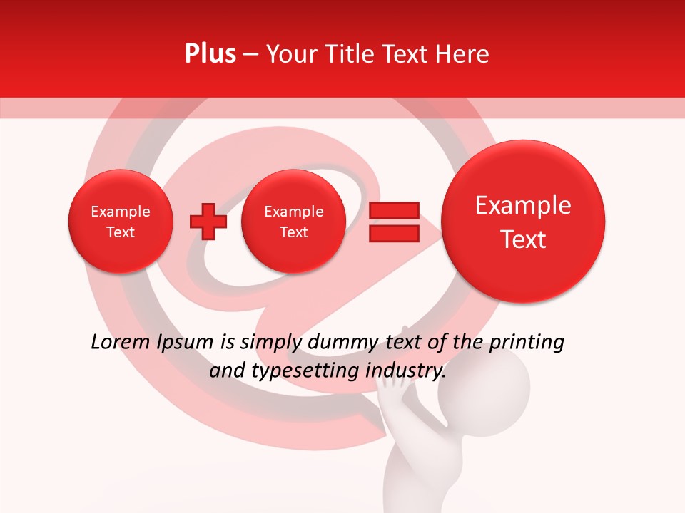 Red Model Concept PowerPoint Template