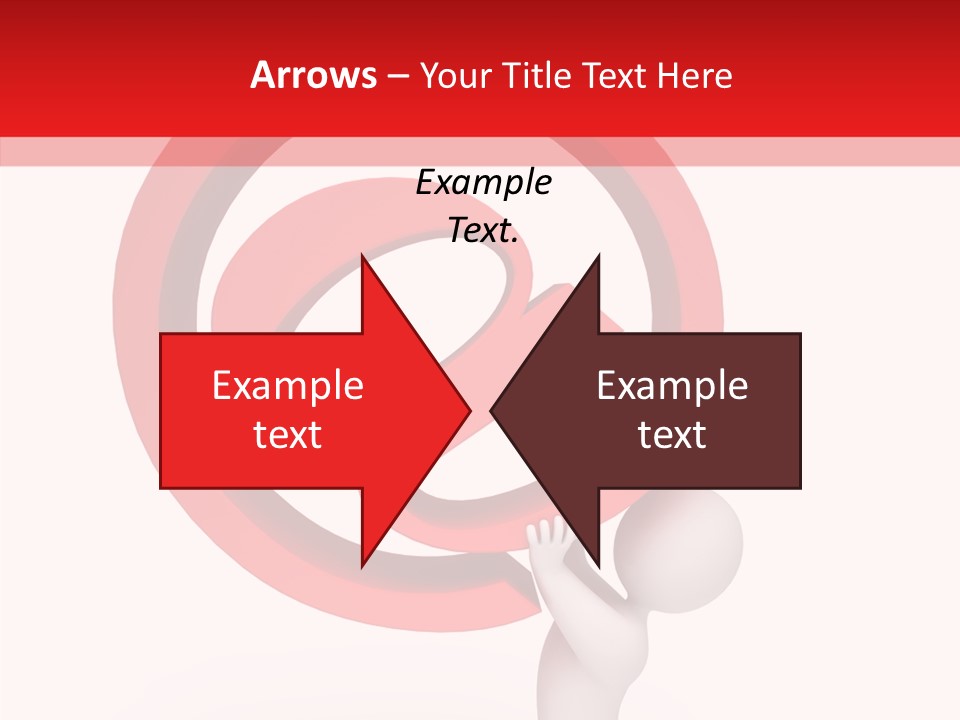 Red Model Concept PowerPoint Template