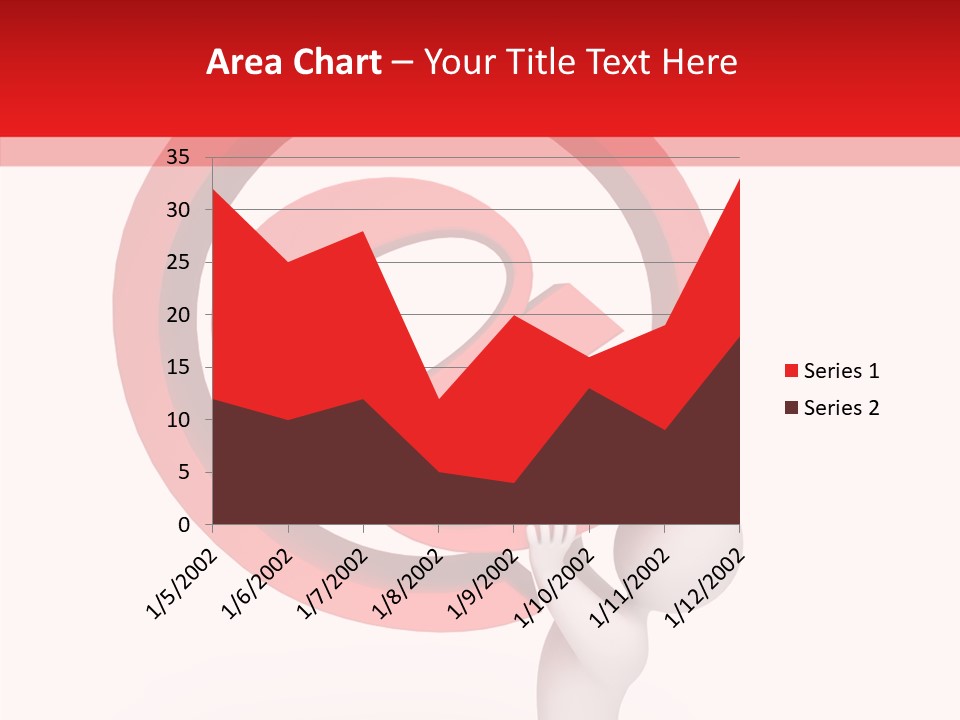 Red Model Concept PowerPoint Template