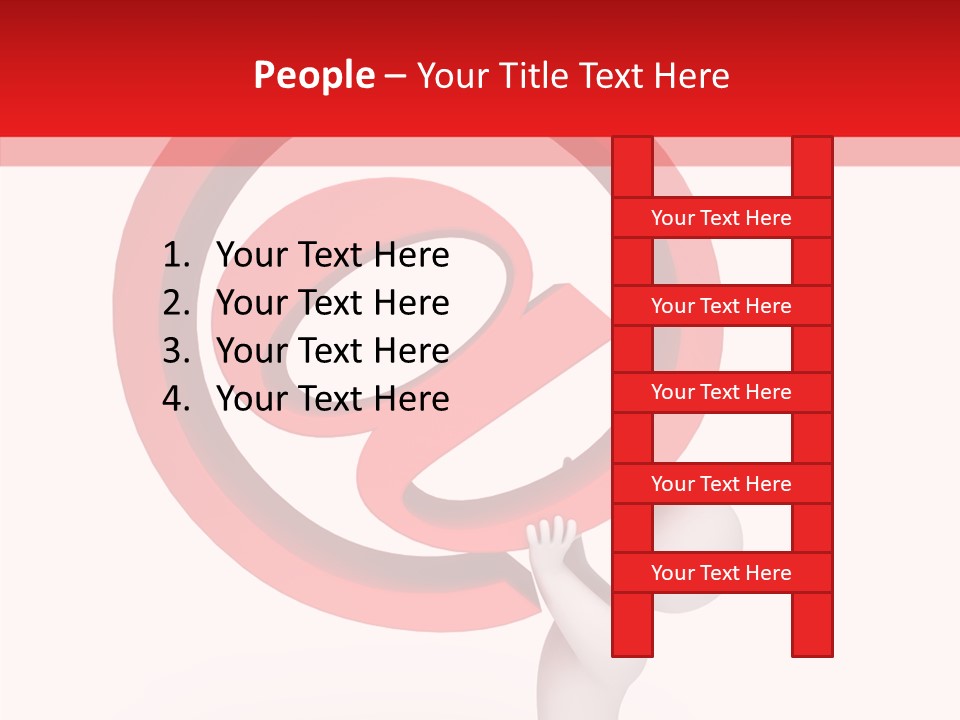 Red Model Concept PowerPoint Template