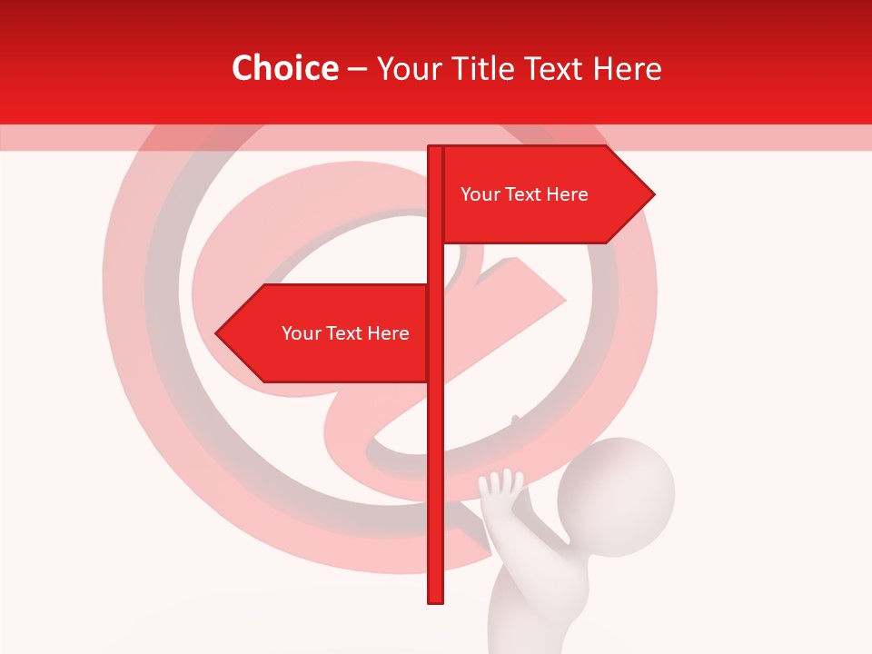 Red Model Concept PowerPoint Template