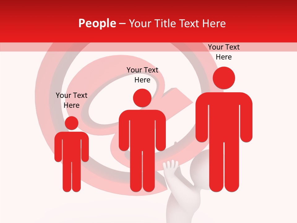 Red Model Concept PowerPoint Template