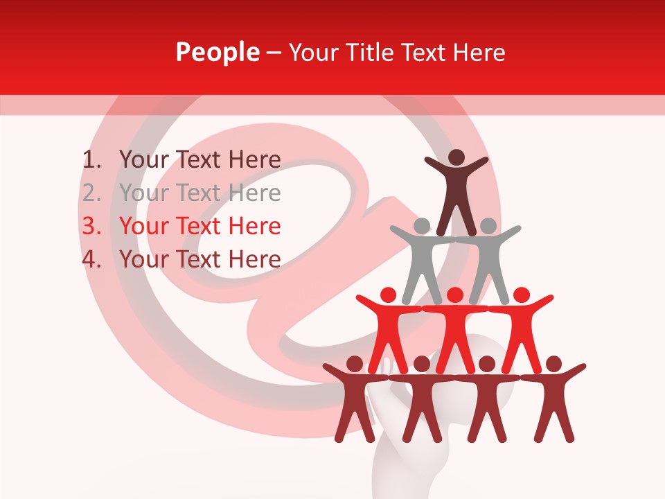 Red Model Concept PowerPoint Template