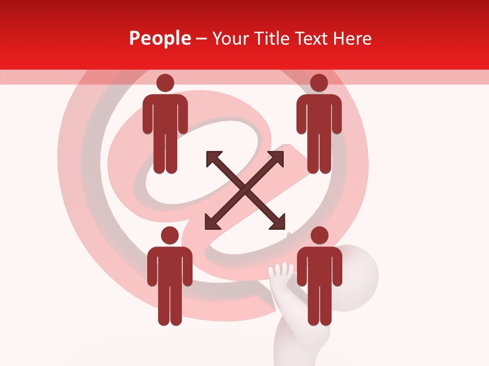 Red Model Concept PowerPoint Template
