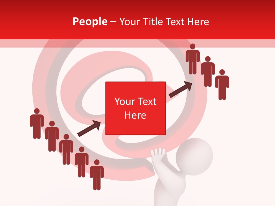 Red Model Concept PowerPoint Template