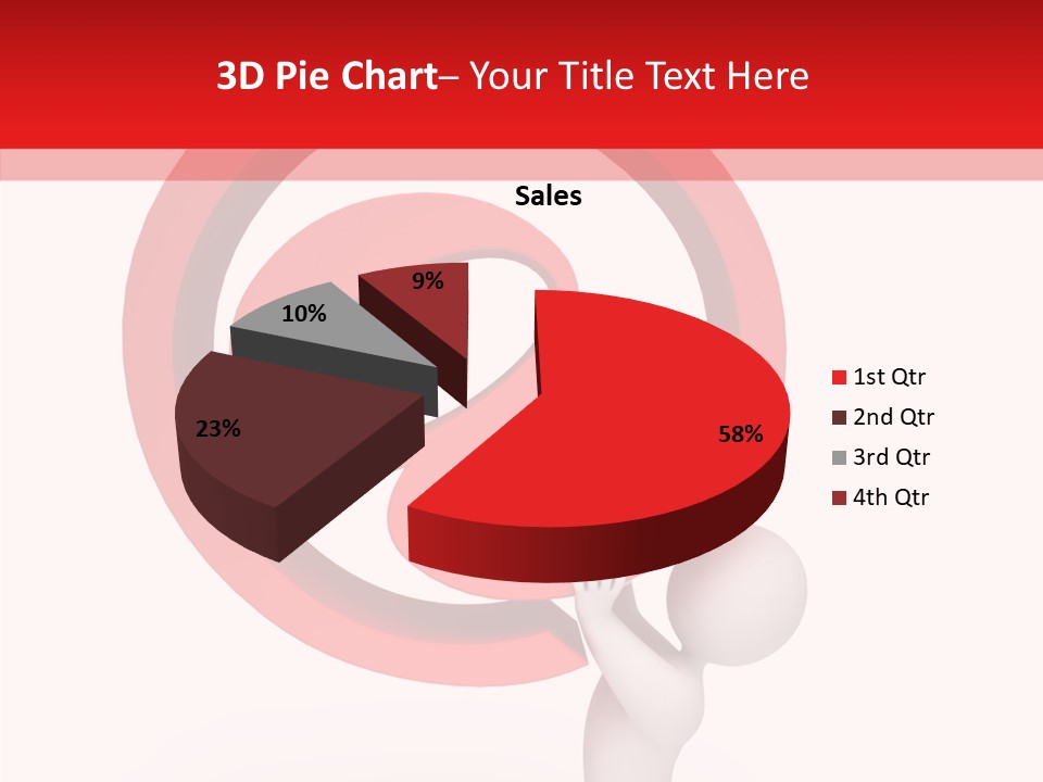 Red Model Concept PowerPoint Template