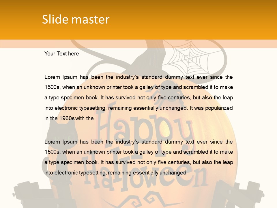 Cat Kid Halloween PowerPoint Template