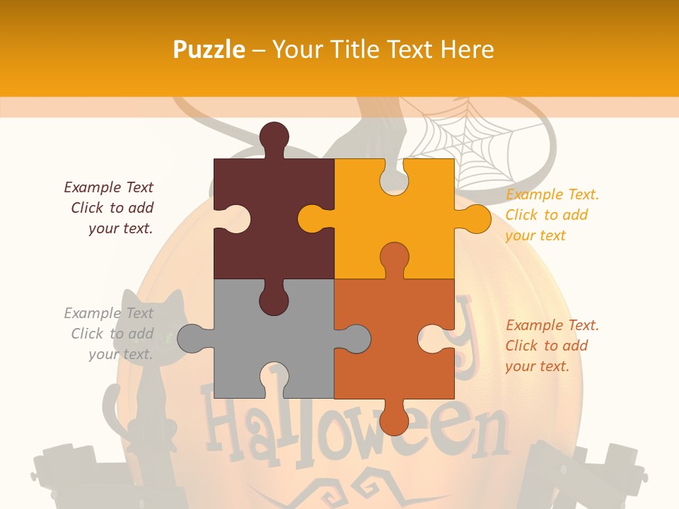 Cat Kid Halloween PowerPoint Template