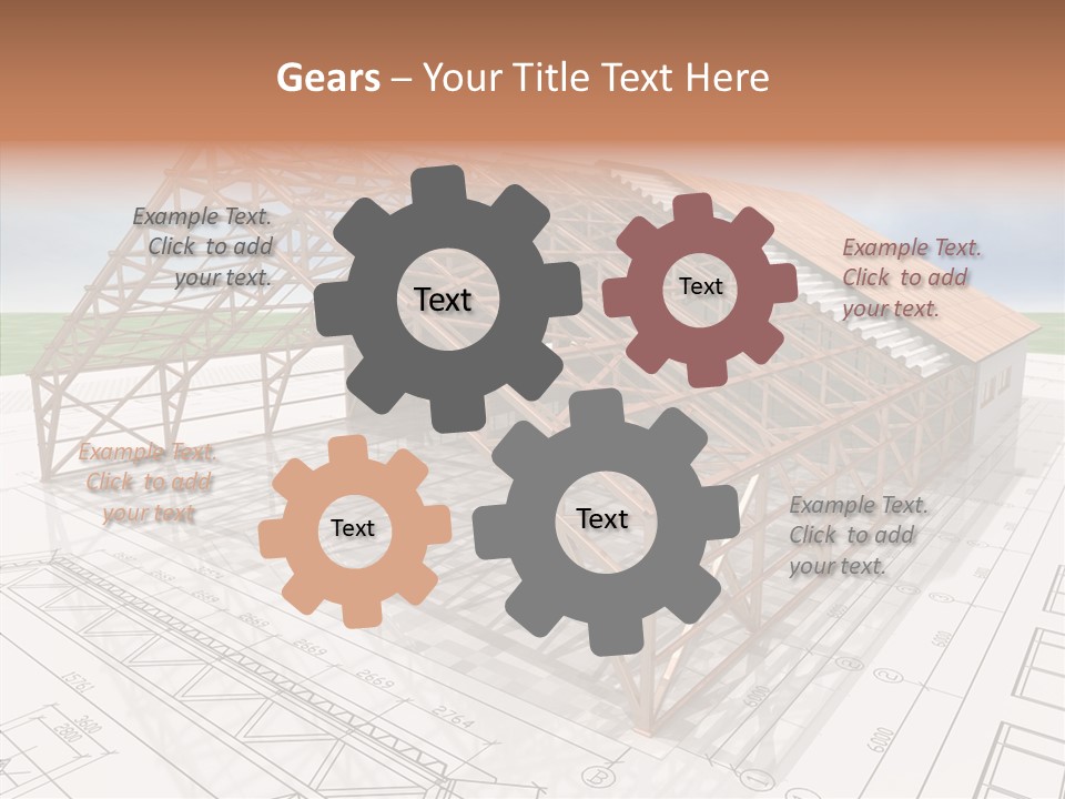 Render Wall Hangar PowerPoint Template