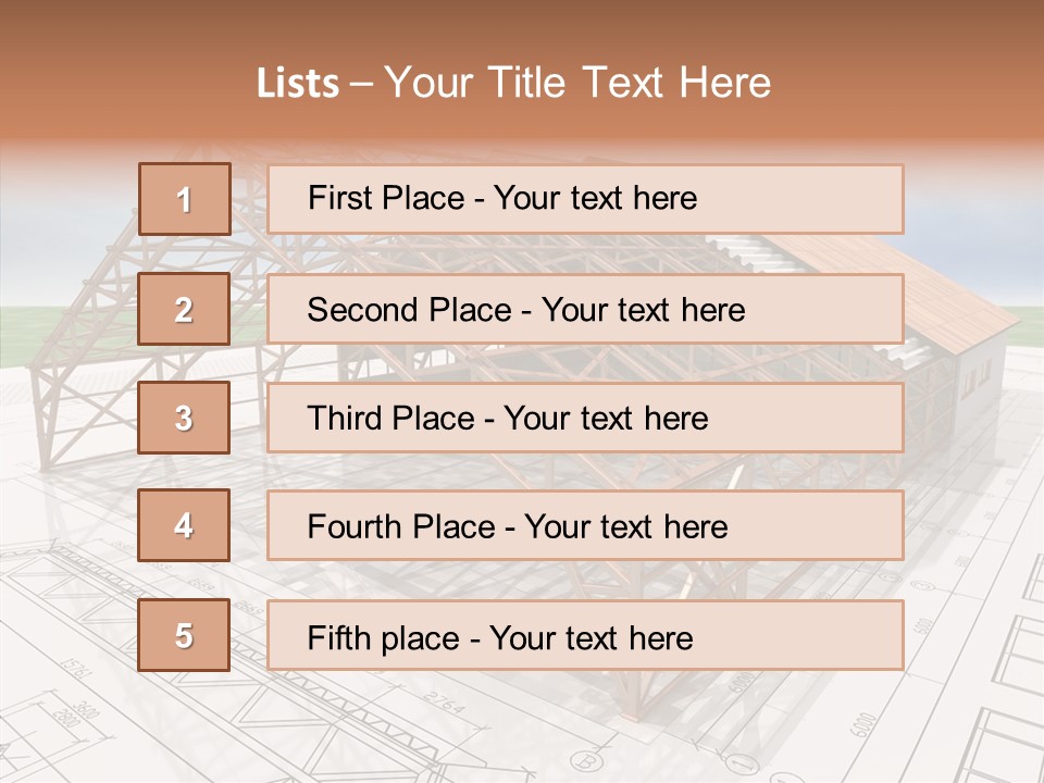 Render Wall Hangar PowerPoint Template