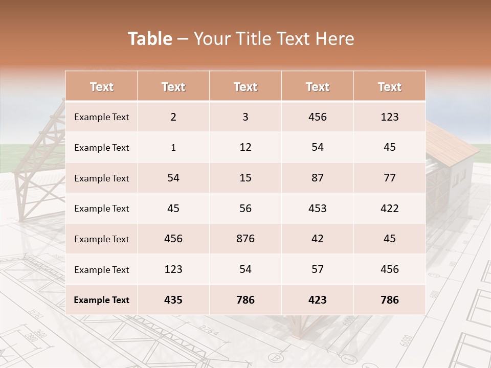 Render Wall Hangar PowerPoint Template