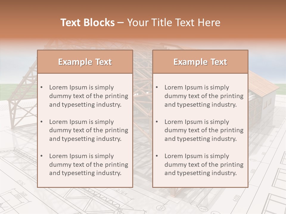 Render Wall Hangar PowerPoint Template