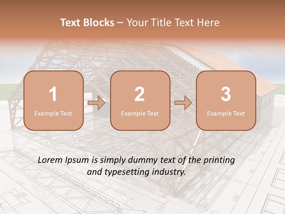 Render Wall Hangar PowerPoint Template