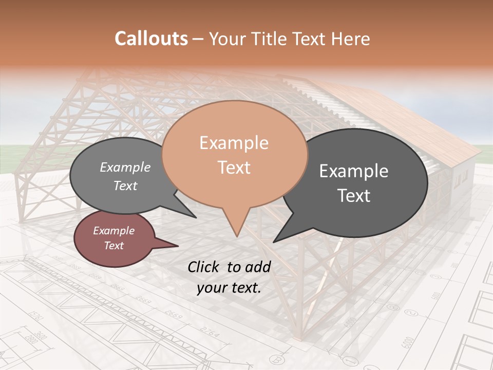 Render Wall Hangar PowerPoint Template