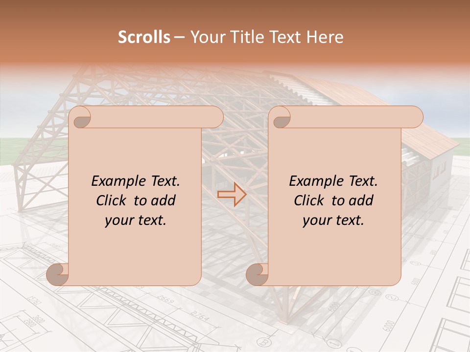 Render Wall Hangar PowerPoint Template