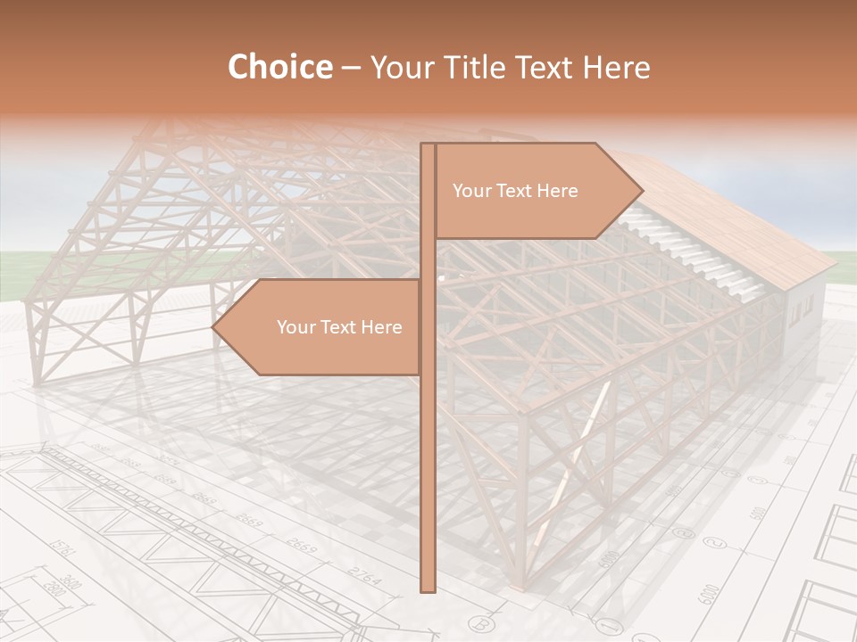 Render Wall Hangar PowerPoint Template