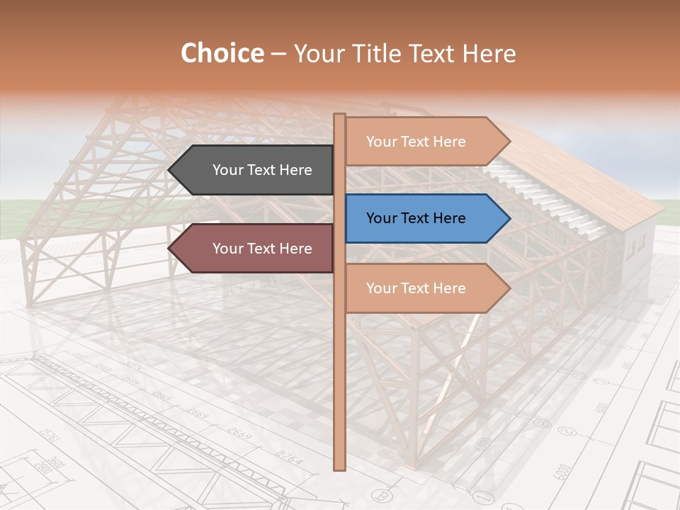 Render Wall Hangar PowerPoint Template