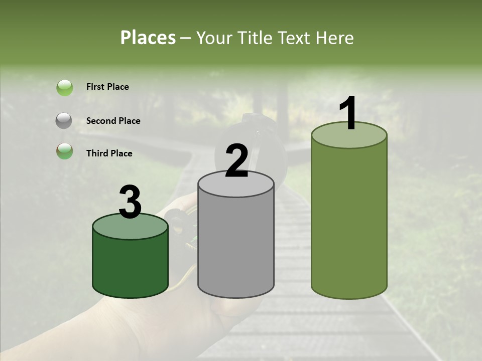 Paths Concept North PowerPoint Template