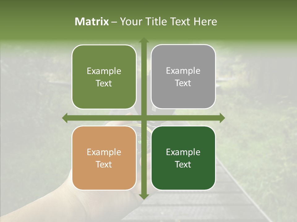 Paths Concept North PowerPoint Template