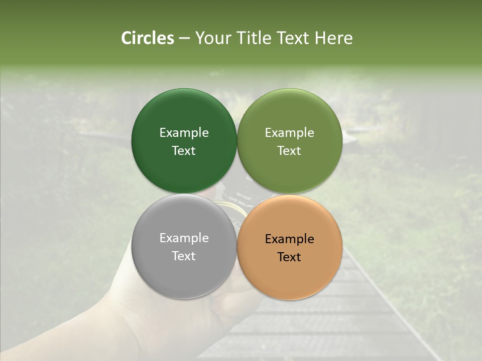 Paths Concept North PowerPoint Template