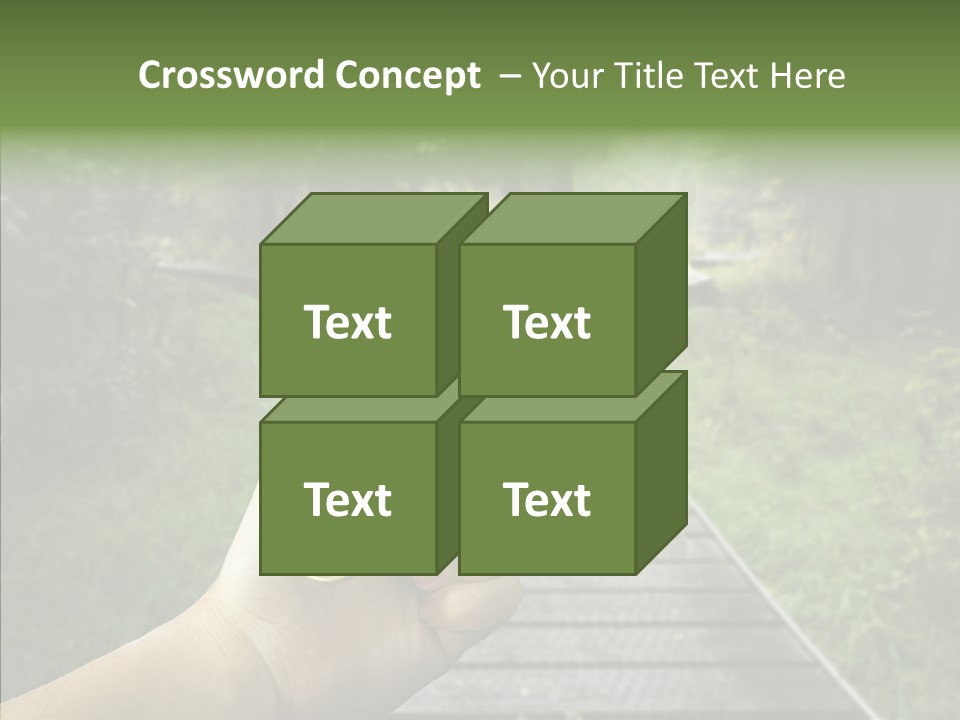 Paths Concept North PowerPoint Template