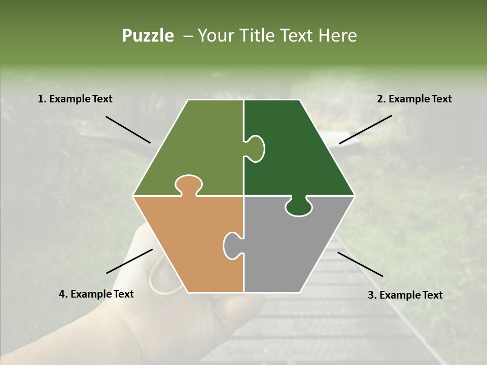Paths Concept North PowerPoint Template