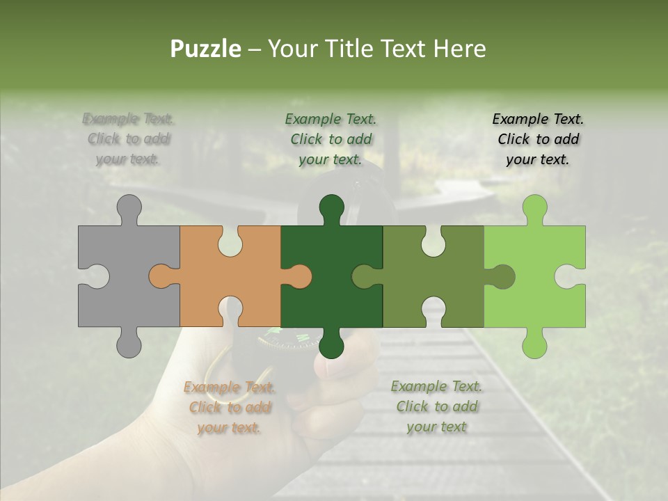 Paths Concept North PowerPoint Template