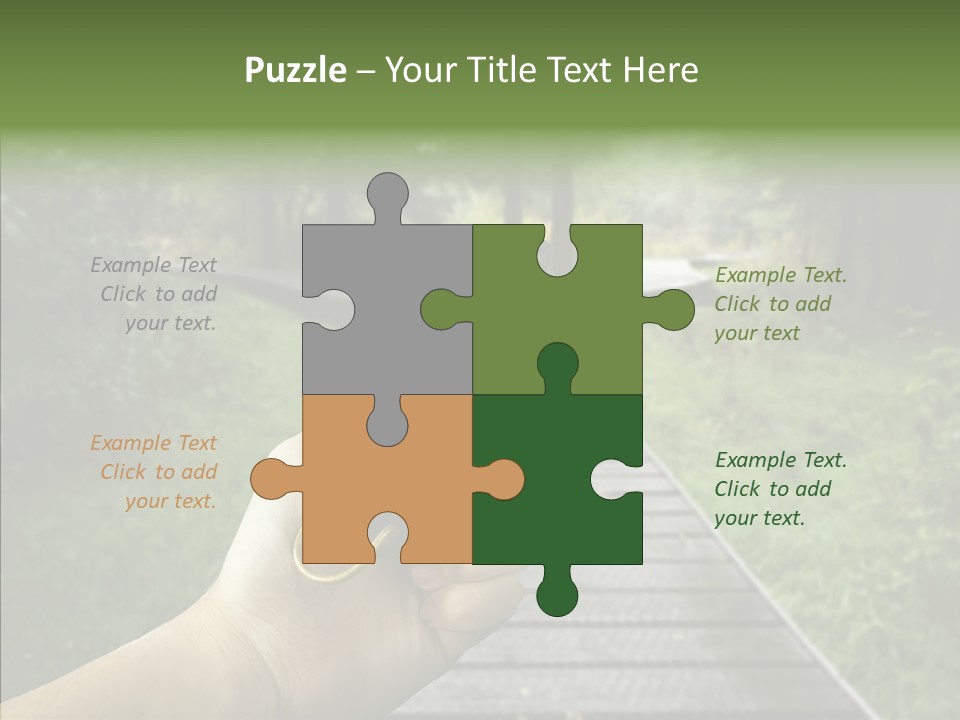 Paths Concept North PowerPoint Template
