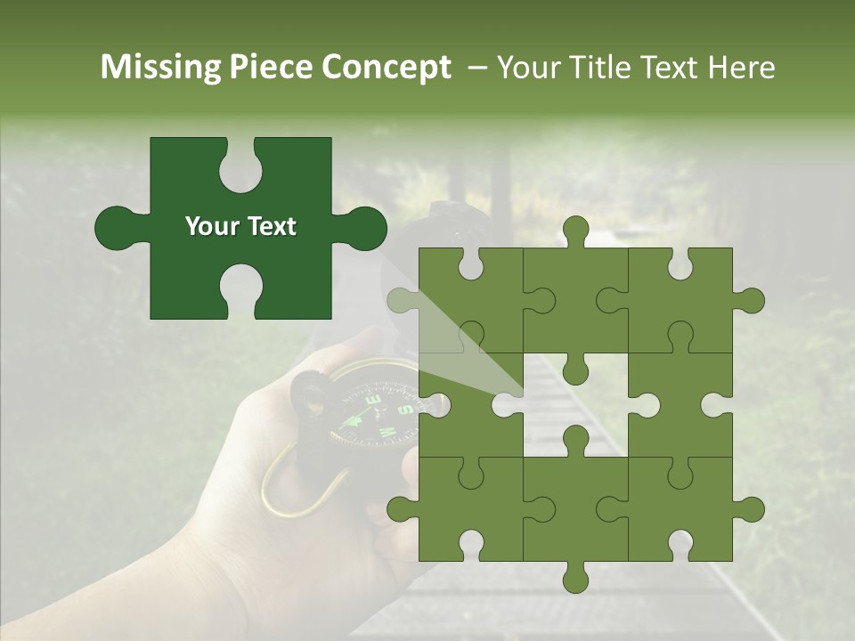 Paths Concept North PowerPoint Template