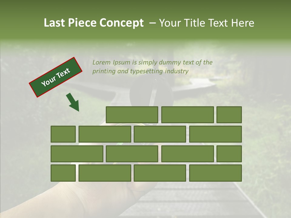 Paths Concept North PowerPoint Template