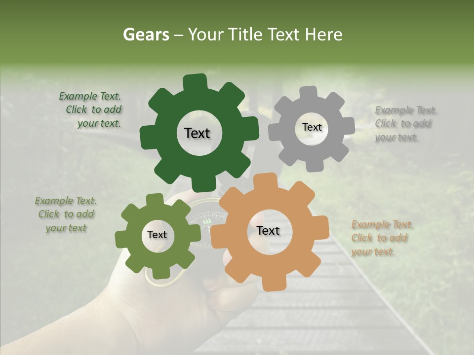 Paths Concept North PowerPoint Template