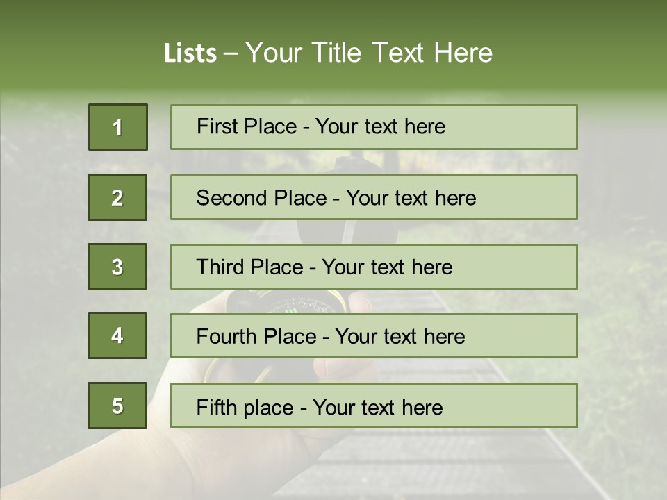 Paths Concept North PowerPoint Template