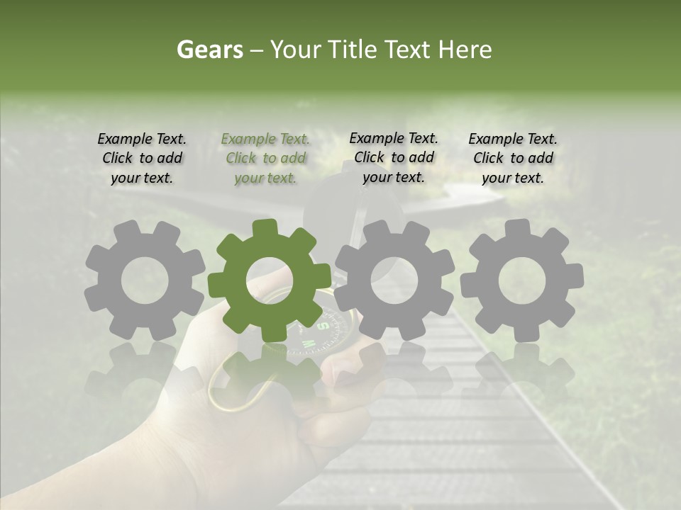 Paths Concept North PowerPoint Template