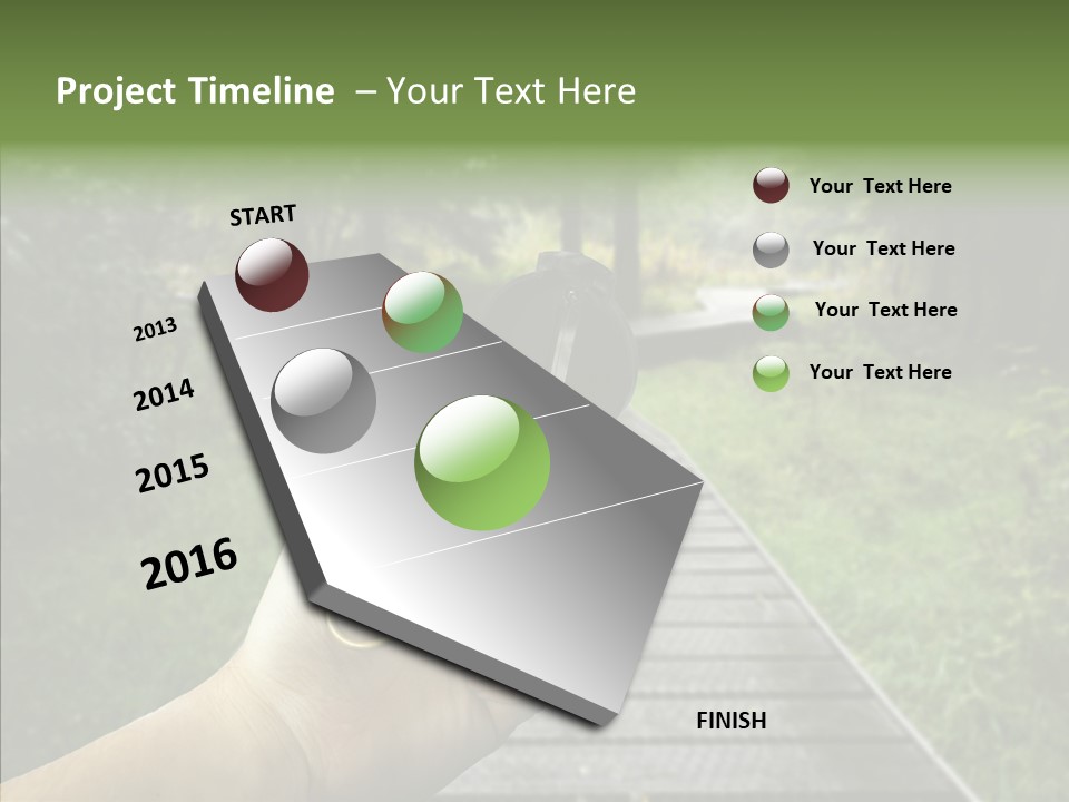 Paths Concept North PowerPoint Template