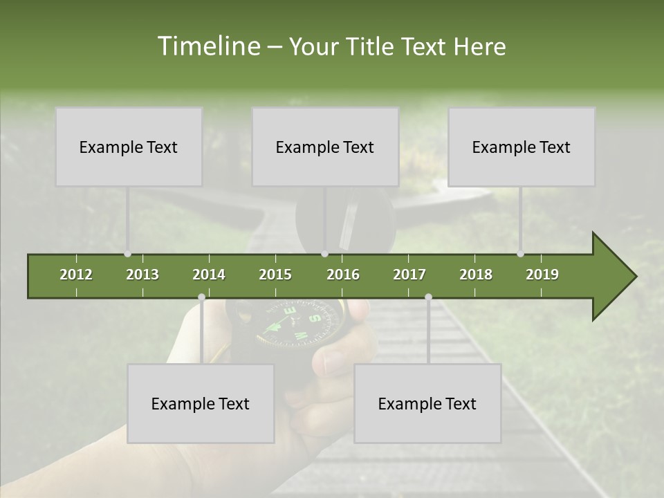Paths Concept North PowerPoint Template