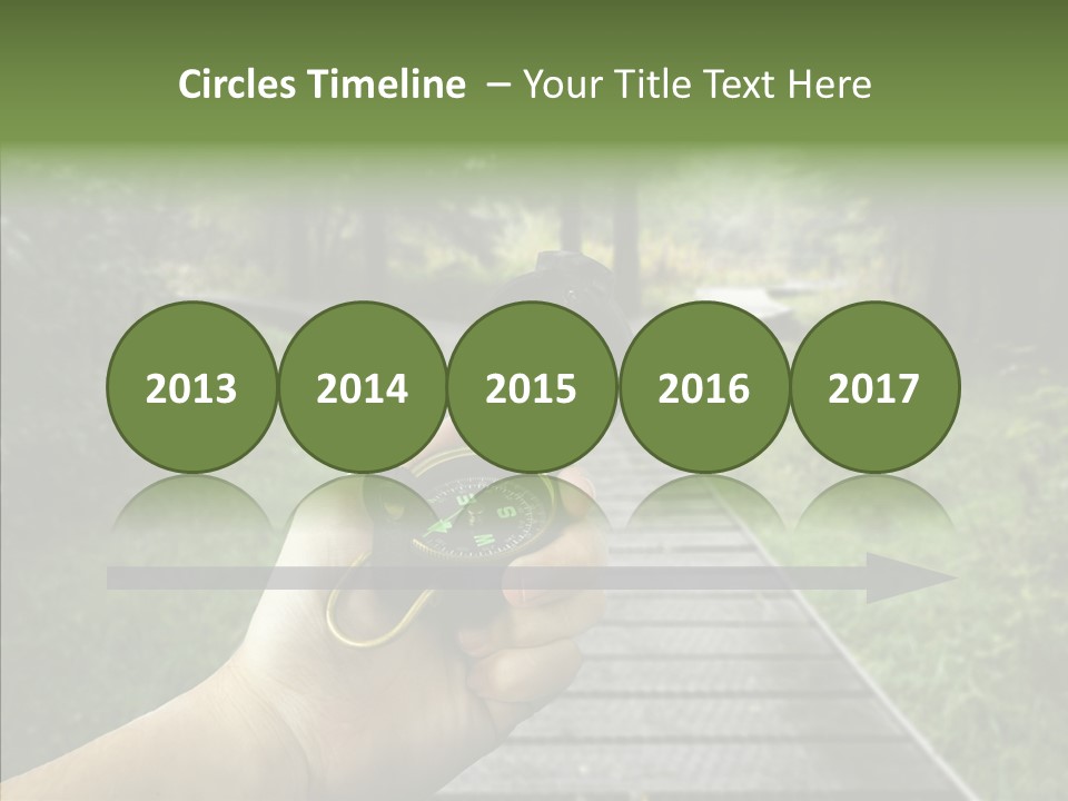 Paths Concept North PowerPoint Template
