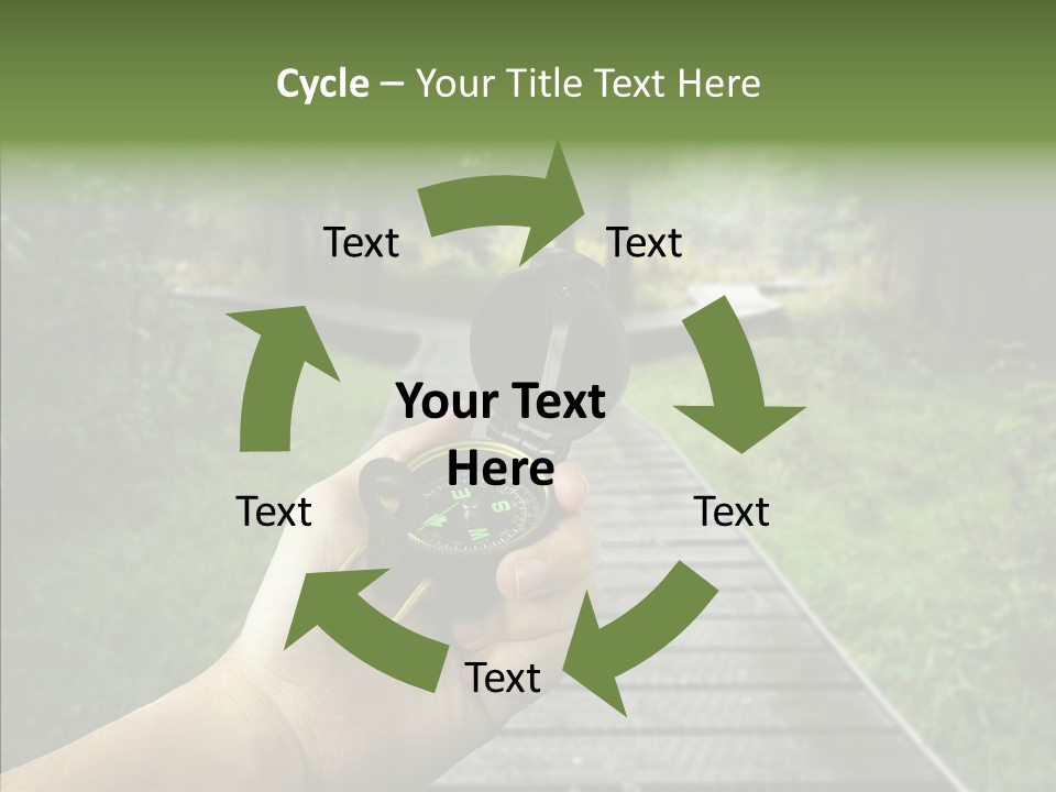 Paths Concept North PowerPoint Template