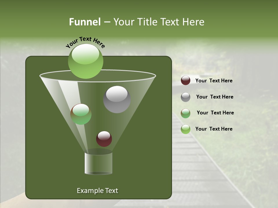 Paths Concept North PowerPoint Template