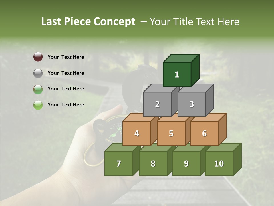Paths Concept North PowerPoint Template